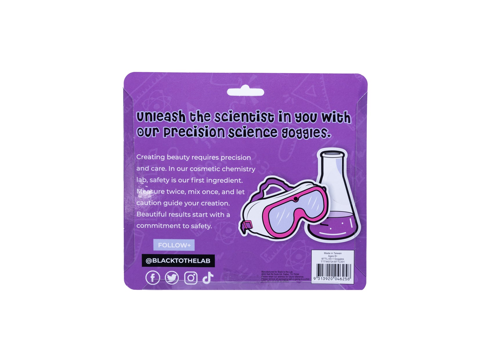 chemistry lab goggles Science Lab Safety Goggles – Black to the Lab