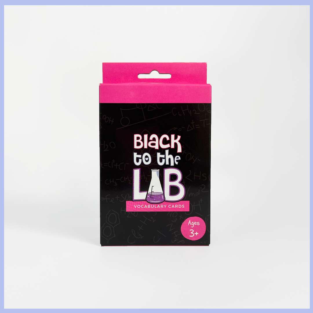 Cosmetic Chemistry Vocabulary Cards - Black to the Lab